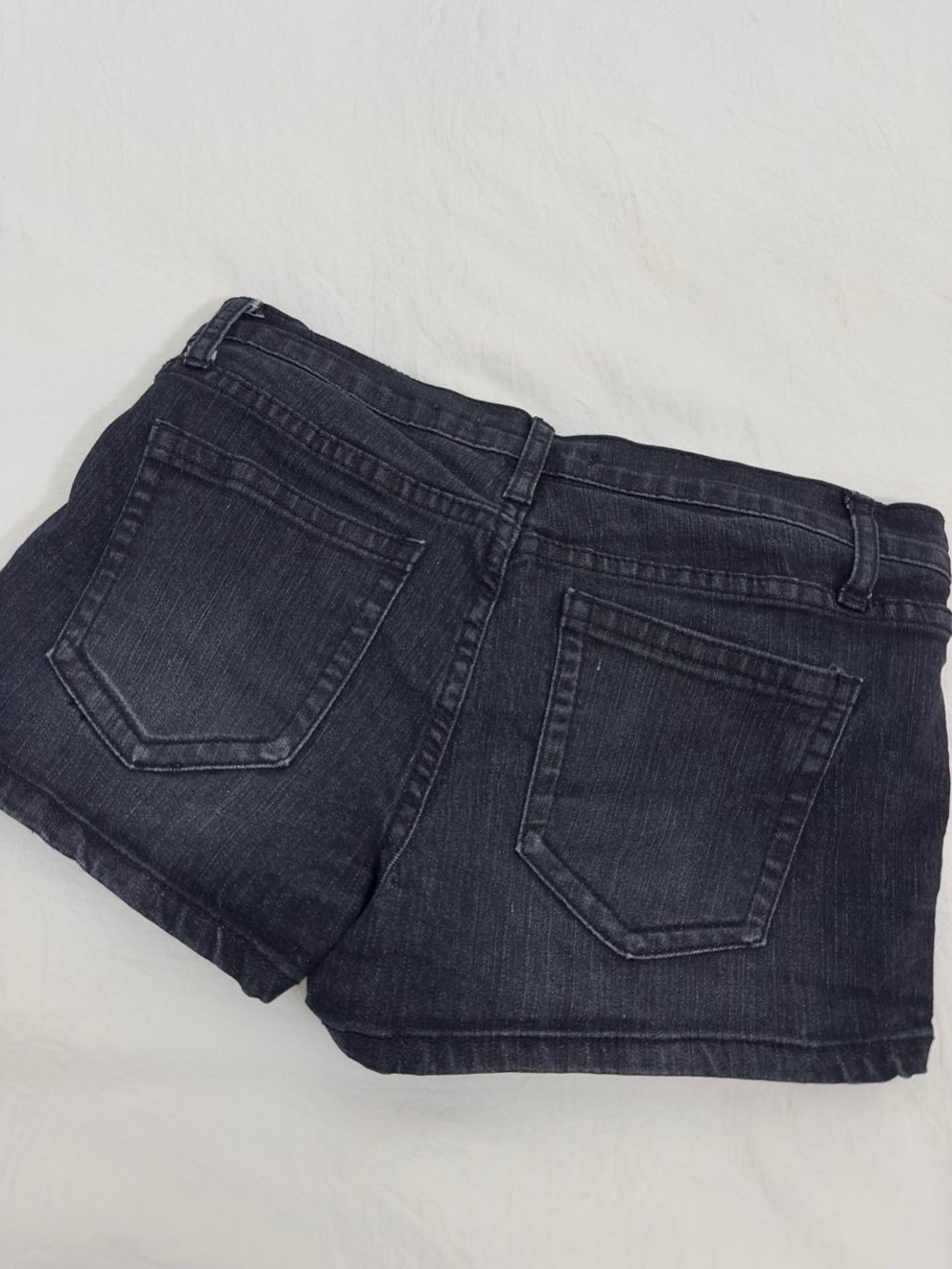 Low Rise Mini Jean Shorts - Picture 8 of 8